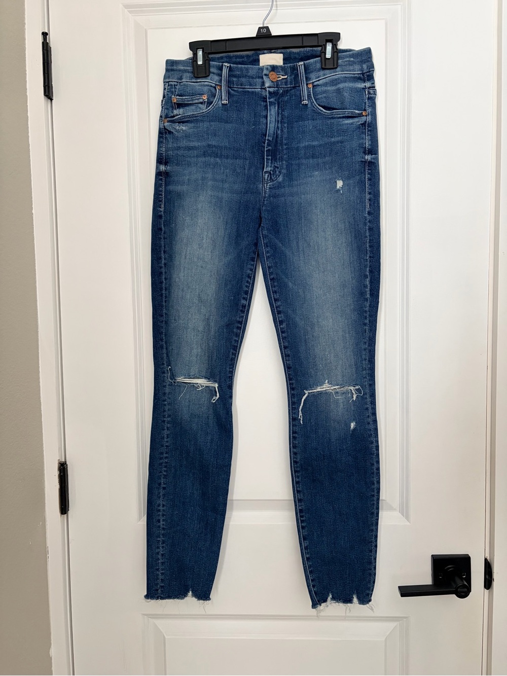 MOTHER The High Waisted Looker Ankle Fray Get Your Groove Back Jeans Size 27